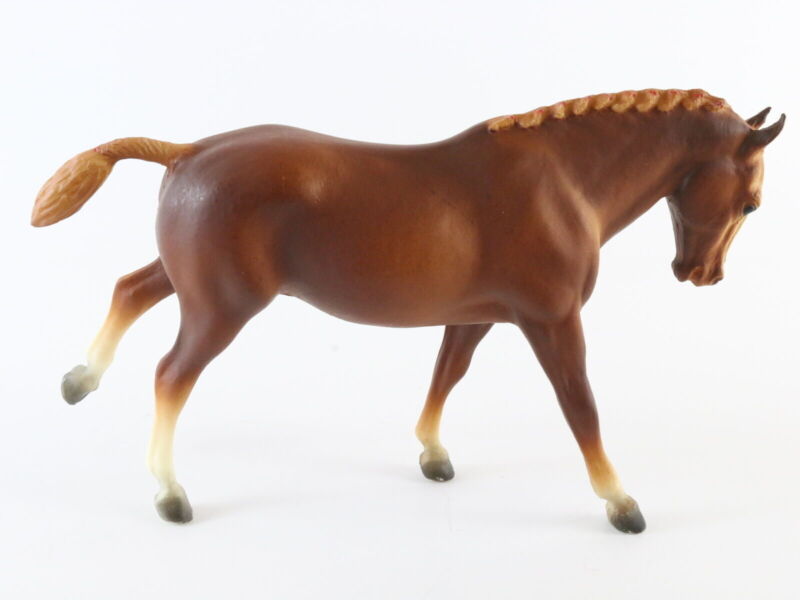 Cantering Welsh Pony Chestnut Bald Face 1970s Traditional Breyer Horse Plastic