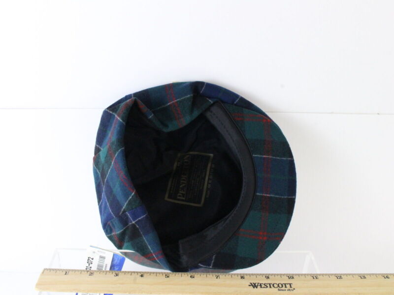 Pendleton Green And Blue 100% Wool Plaid Sport Ivy Cap NEWSBOY IVY MULTIPLE SIZE