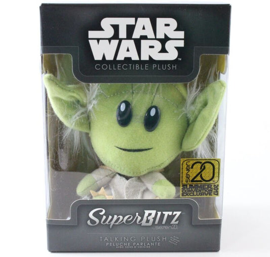 2017 SDCC Comicon LE of 700 Collectible Talking Plush Star Wars Yoda Super Bitz