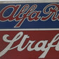 Alfa Romeo Strafurini 6.5" Metal Emblem RARE Makers Badge