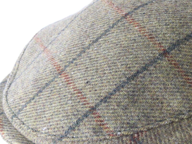 John Hanley & Co Ltd Mens Tan PURE NEW Wool Ivy Cap NEWSBOY MULTIPLE SIZES