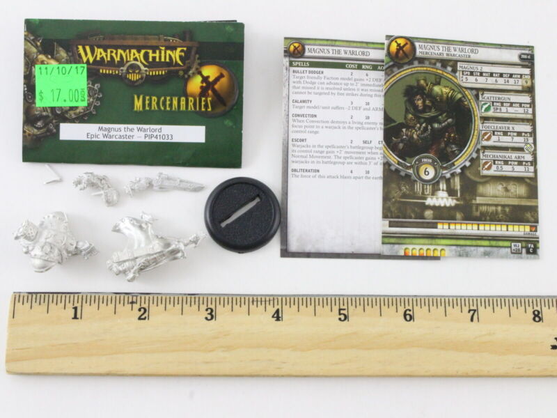 Warmachine Mercenaries Magnus The Warlord Epic Warcaster PIP41033