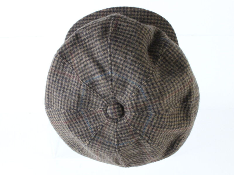 Borsalino Mens Brown Mix Felt Ivy Cap Newsboy Style 6 7/8 55cm