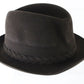 Biltmore Mens Black Oak Brown Canadian Suede Fedora MULTIPLE SIZES