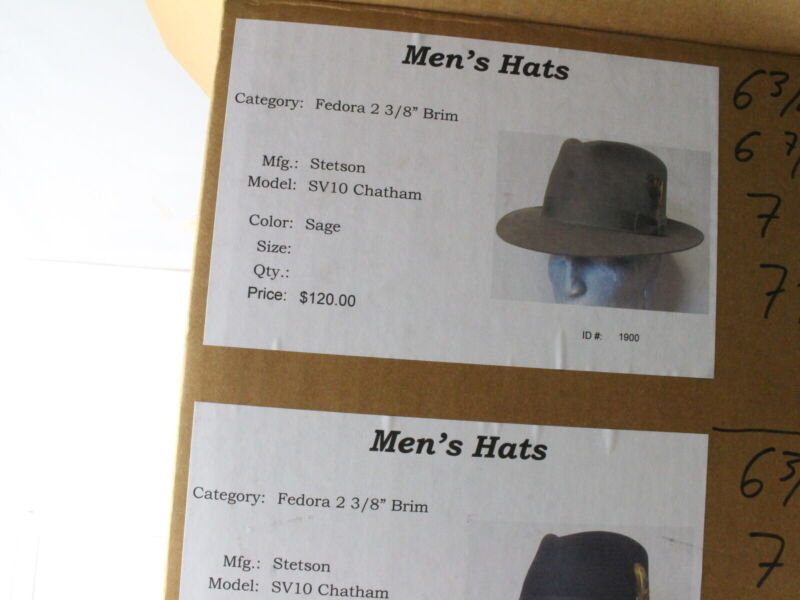 Stetson The Sovereign Chatham Sage Green Felt Fedora W/ Feather MULTIPLE SIZES