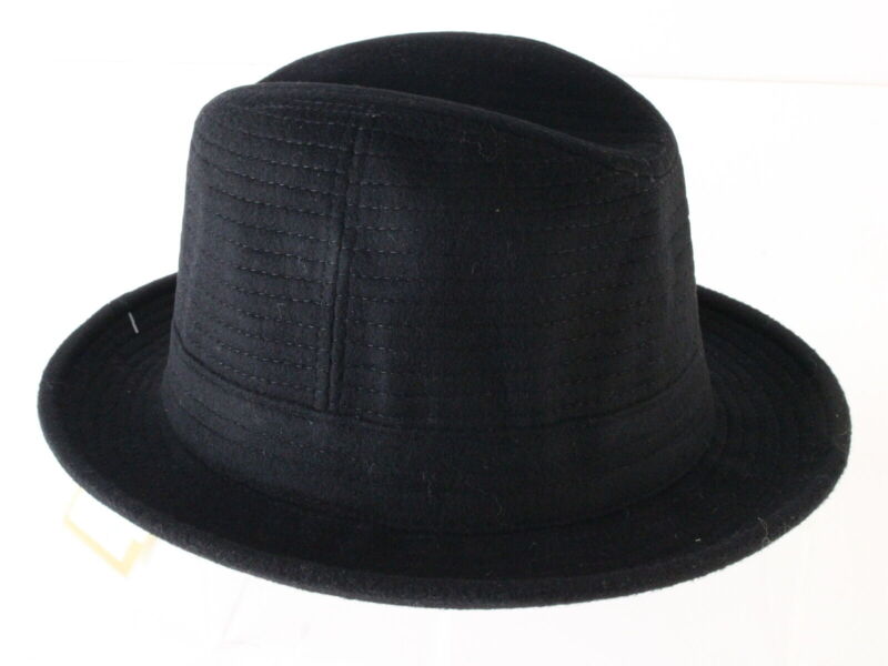 Borsalino Doria Mens Black Wool Blend Fedora MULTIPLE SIZES