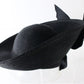 George Zamaul New York Ladies Black Boutique Hat W/ Rhinestones 7 56cm