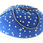 Mr John Classic Ladies Blue Boutique Wool Felt Hat W/ Rhinestones 6 3/4 54cm