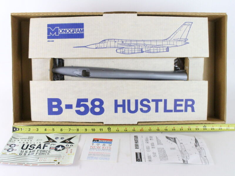 Big Bad & Beautiful B-58 Hustler Monogram 1:48 Unassembled Kit 5705