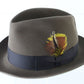 Biltmore Royal Mens Walnut Brown Felt Fedora W/ FEATHERS MULTIPLE SIZES